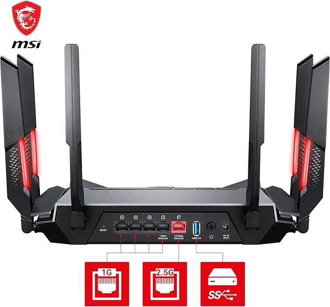 TRASERA ROUTER MSI