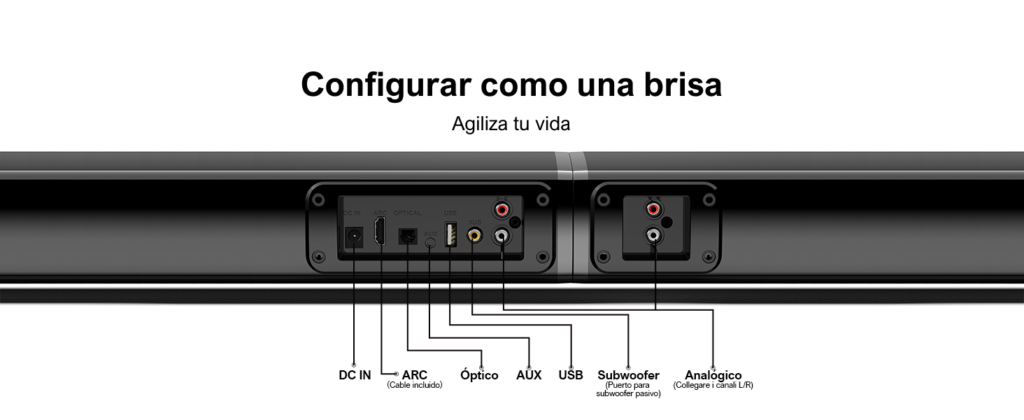 ENTRADAS BARRA SONIDO ULTIMEA