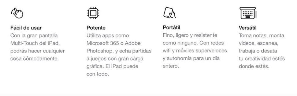 caracteristicas apple ipad